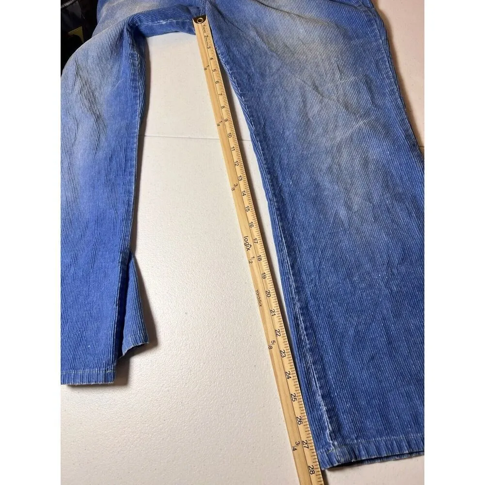 Vintage Nautica Corduroy‎ Blue Jeans Stretch 32 X 28 Bootcut - Image 10