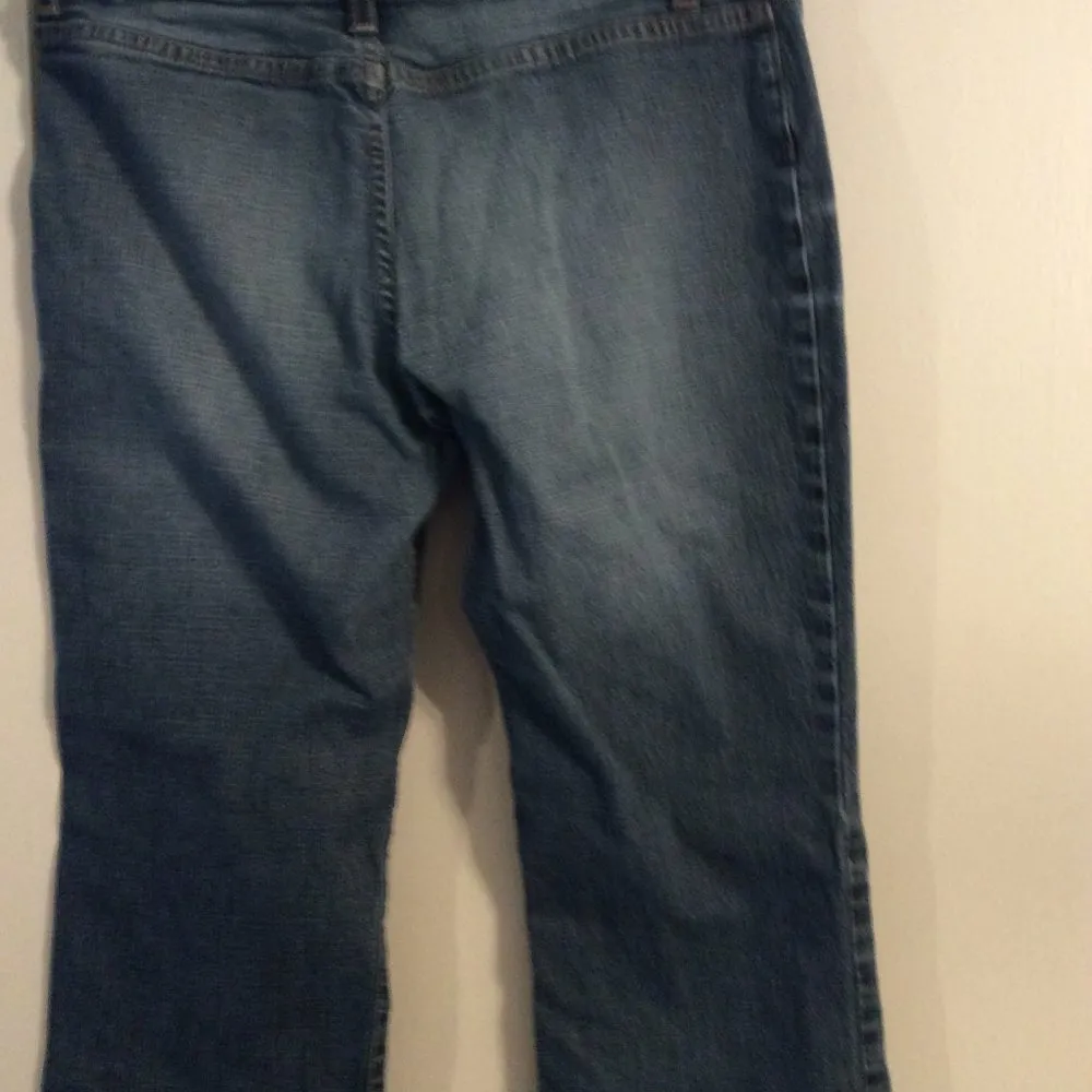 Vintage BEBE patch pocket button up boot cut jeans ADORABLE Size 30 stretch - Image 7