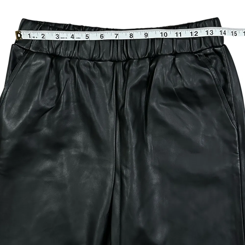 BLANKNYC x Free People Can't Help Myself Vegan Leather High Rise Pants Sz Medium - Image 6