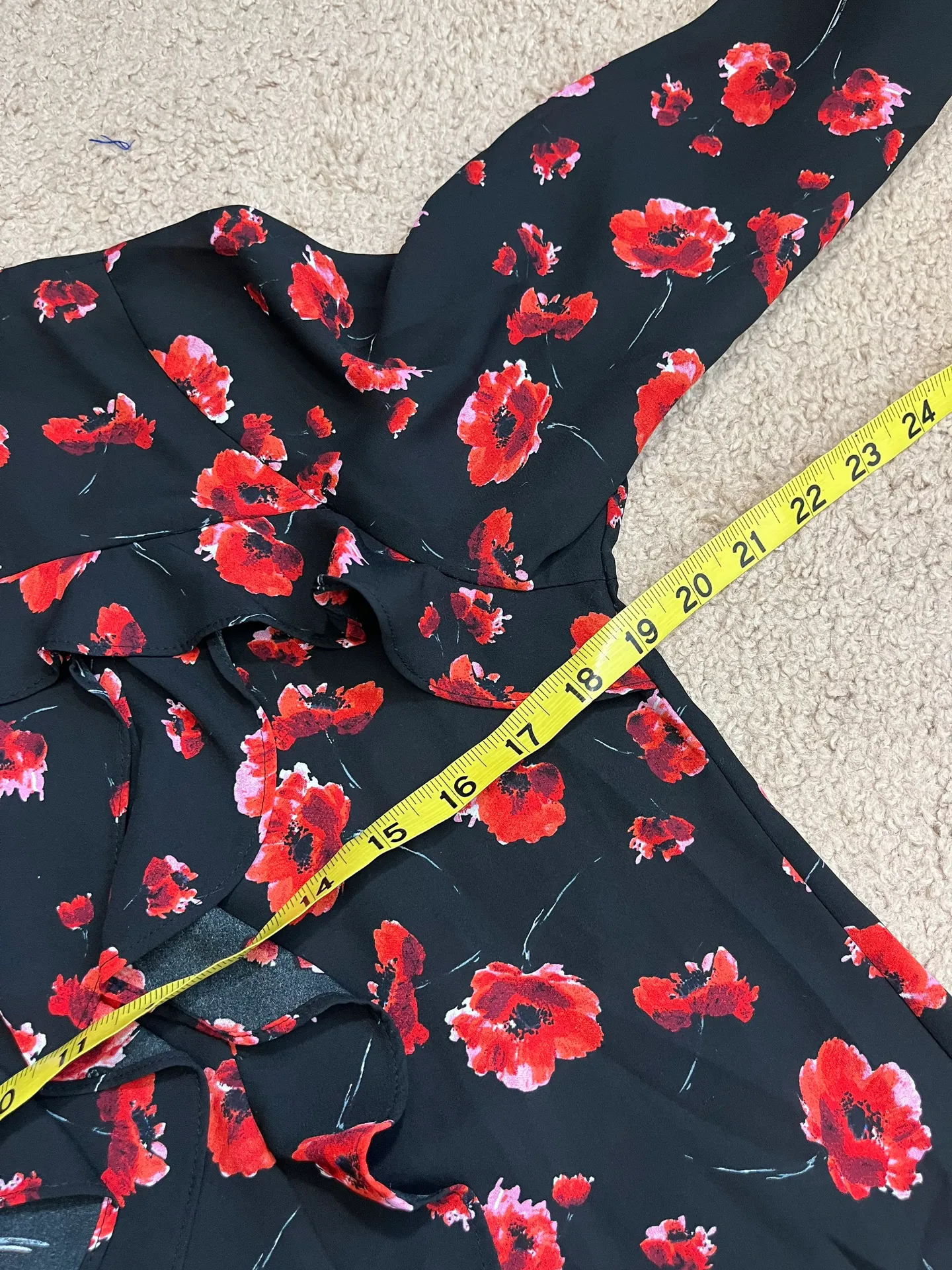 Red Floral s Blouse PM - Image 3