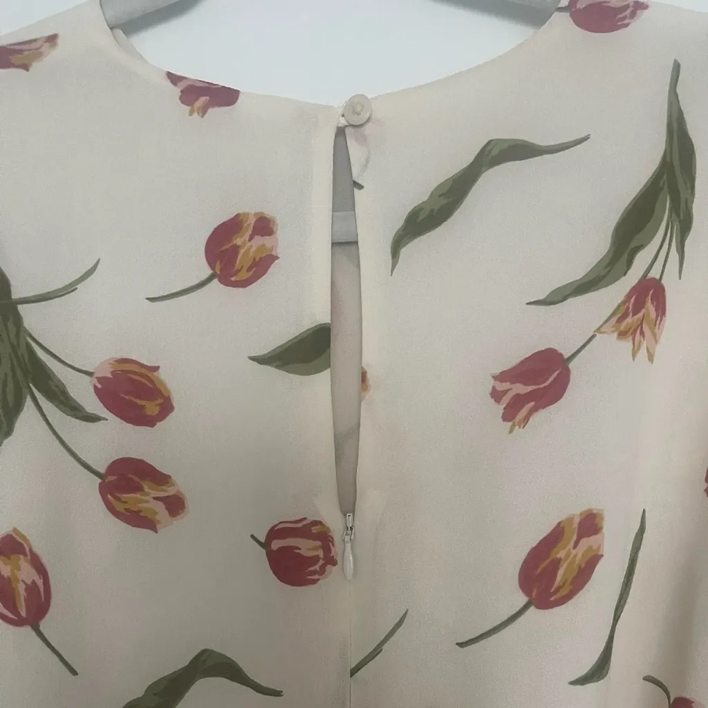 Reformation White Floral Quest Mini Dress - Image 4