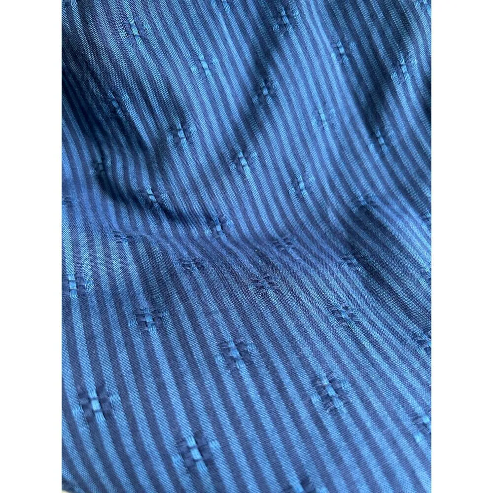 Draper James RSVP Women's Blue Square Neck Smocked Dress Boho Cottagecore XL - Image 9