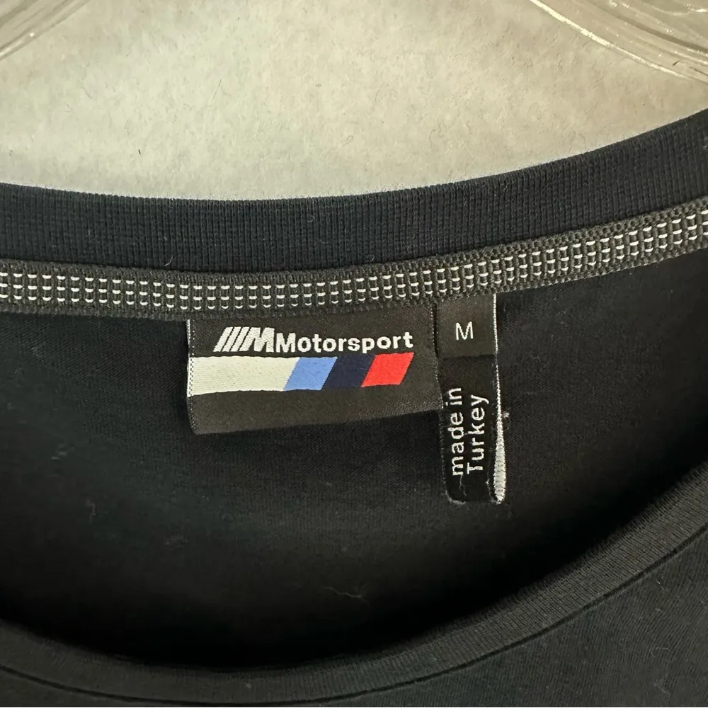 BMW Motorsport Short Sleeve Car T Shirt Womens M Black Size M - Image 4