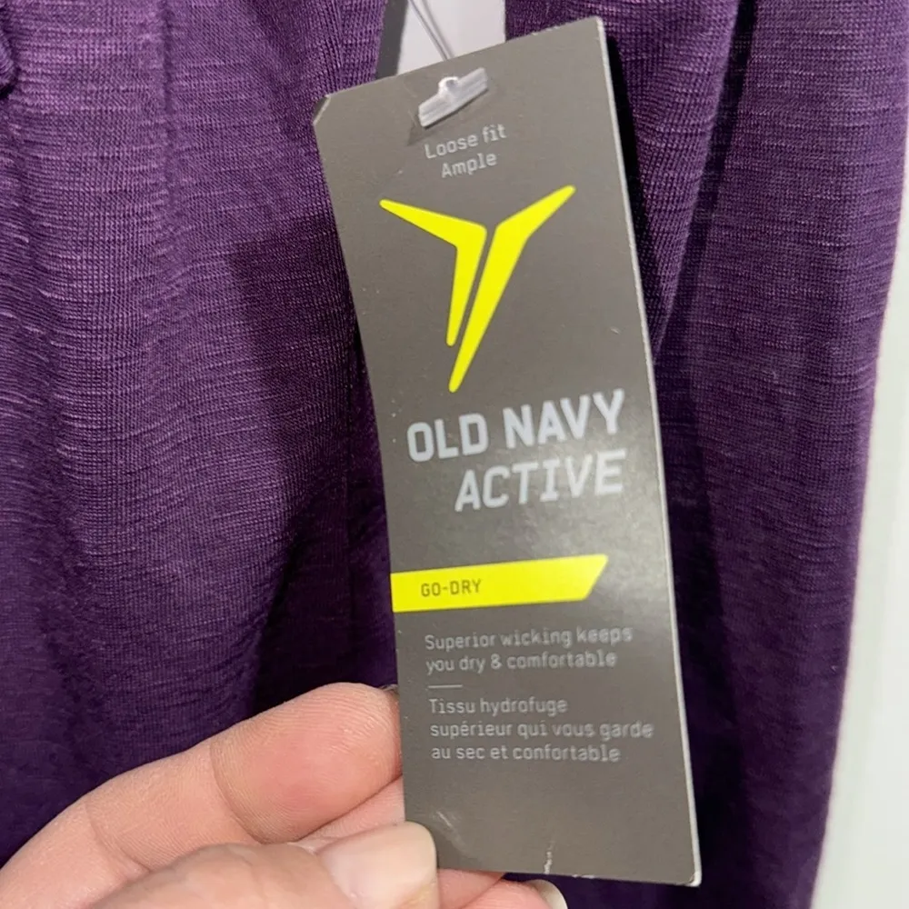 Old navy purple hoodie light weight shirt drawstring kangaroo pocket front small - Image 3