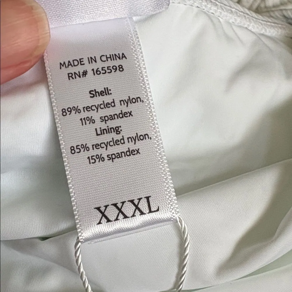 Andie Swim The Tulum One Piece Swimsuit White Ribbed Size XXXL‎ NWT - Image 6