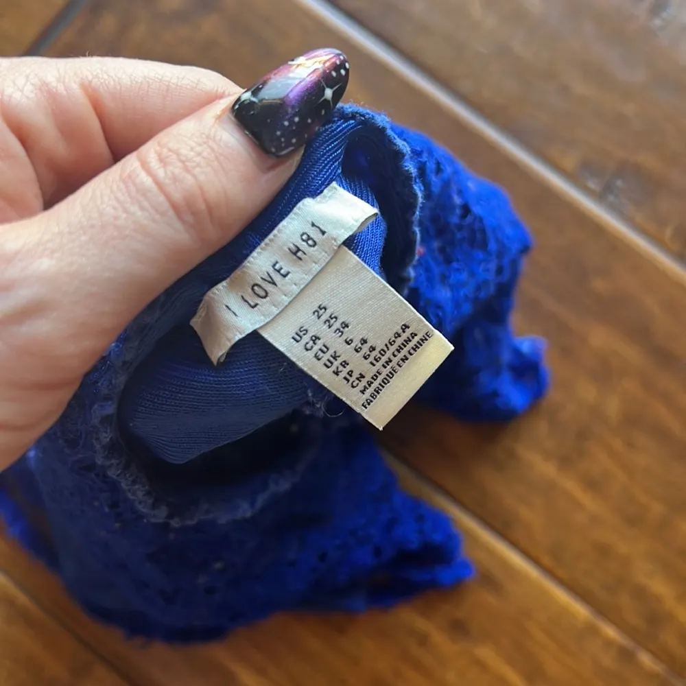 Blue lace shorts - Image 4