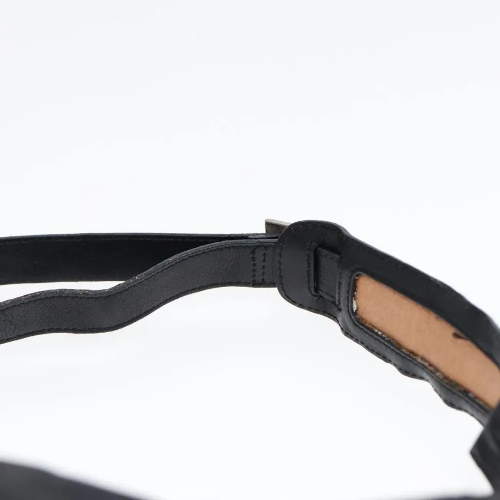 Salvatore Ferragamo Shoulder Bag Nylon Black Silver Authentic - Image 12