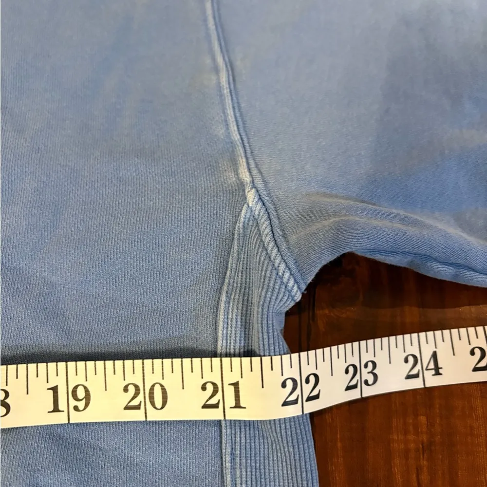 Aritzia tna sweatfleece cozy fleece boyfriend fit blue sweatshirt - Image 8