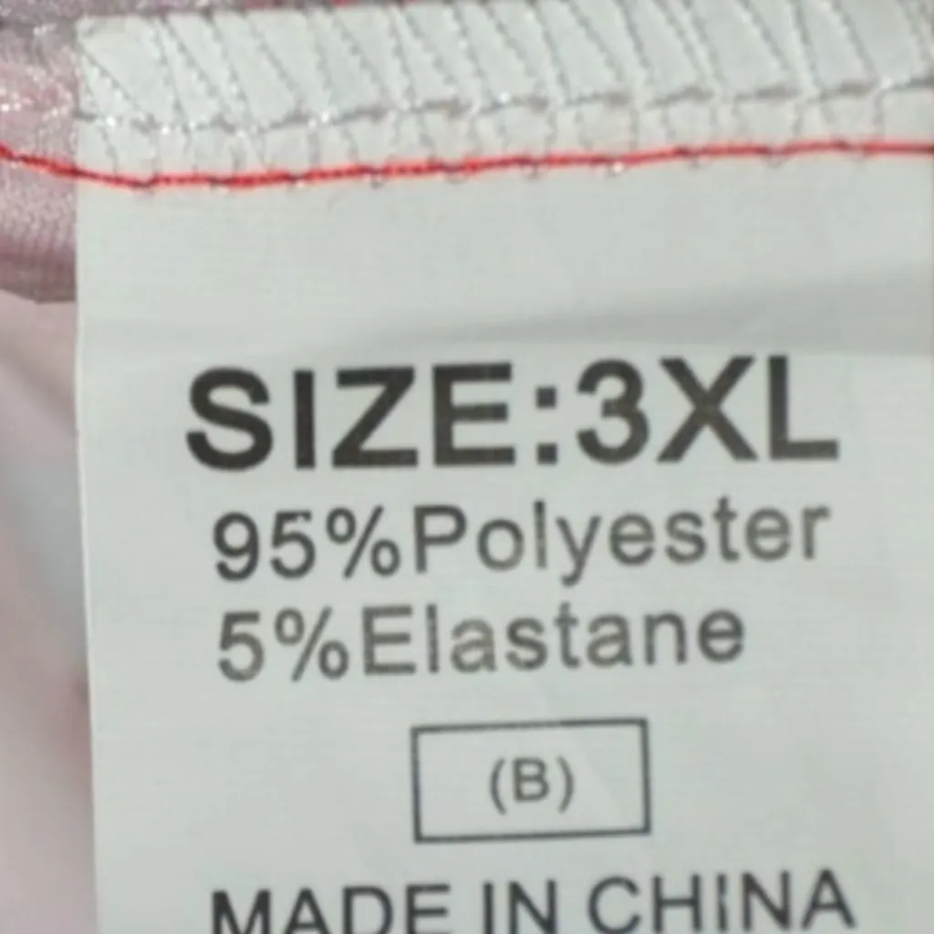 NWOT Women's Swirled Psychedelic Faux Wrap Midi Dress Plus Size 3X Retro Hippie Red - Image 8