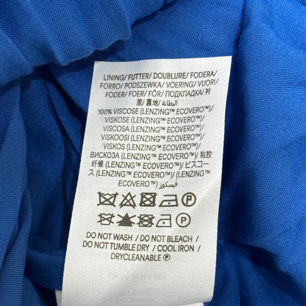 Boden Tie Back Detail Blue Maxi Dress Size 4 Petite - Image 10