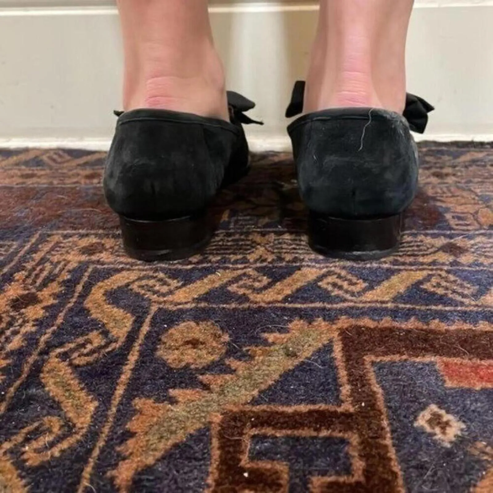 Botkier Violet Black Animal Printed Loafer Shoes Flats Work Career - Image 5