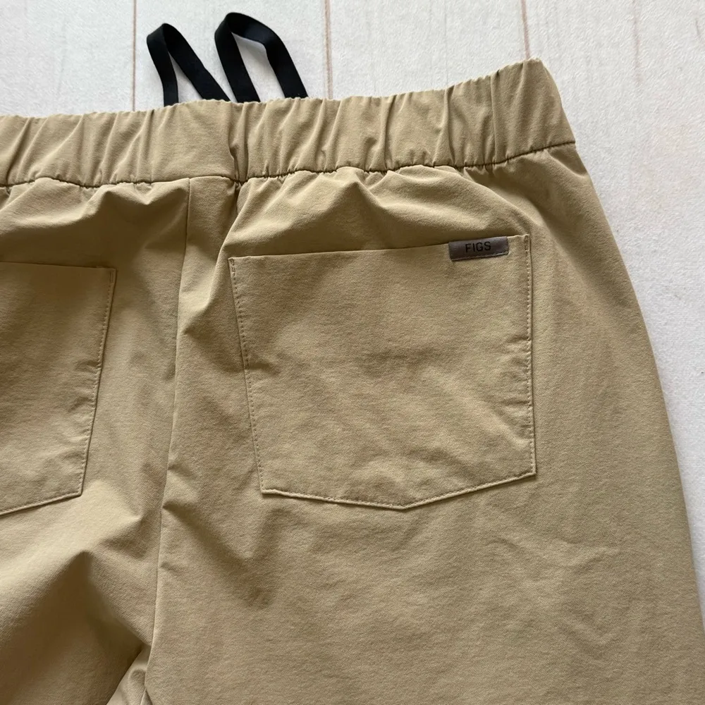 Figs Scrub Drawstring Trousers Womens Size L Tan Workwear Nurse Medical Dentist - Image 7