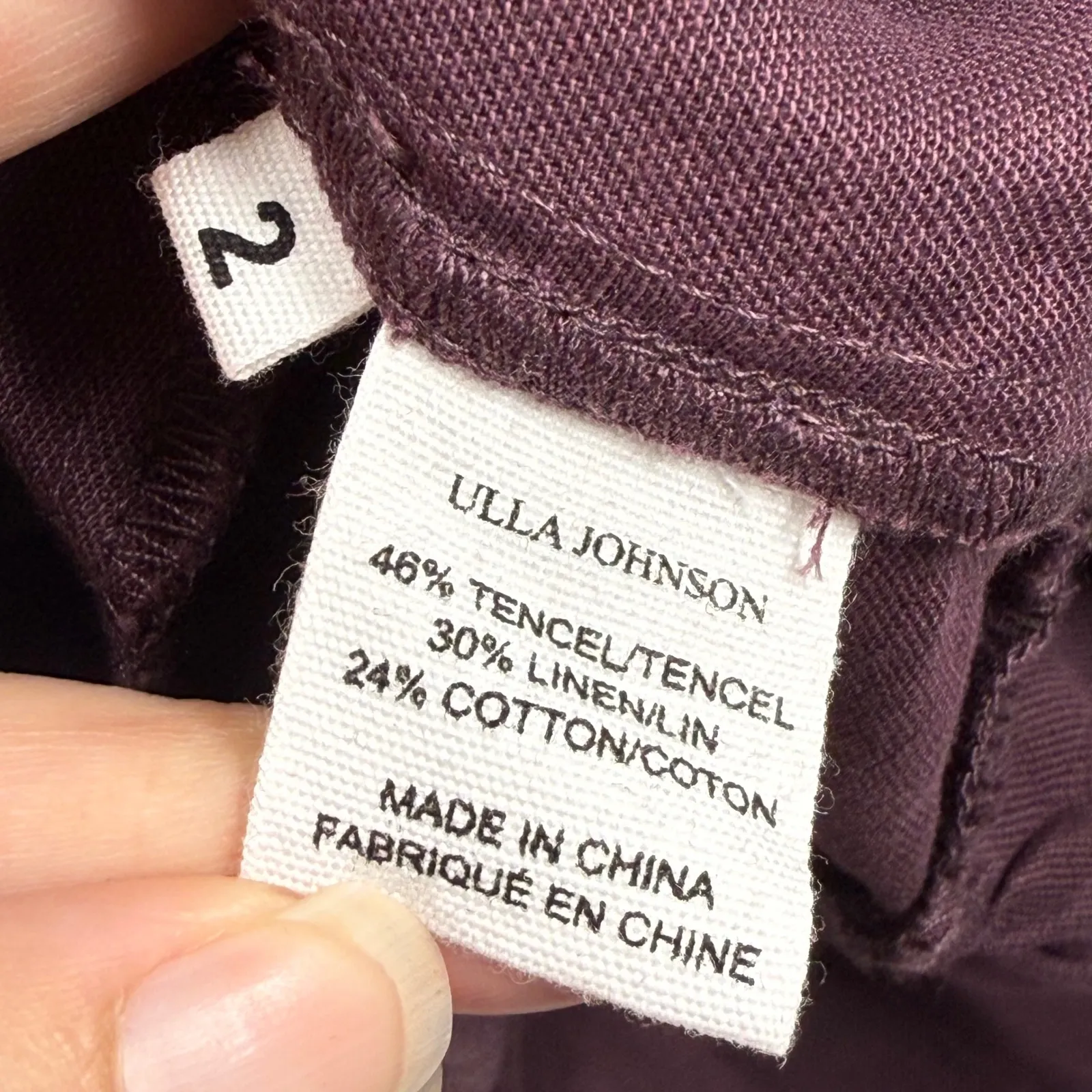 Ulla Johnson Mini Dress Lace Up Ruffle‎ Sleeve Tencel Blend Casual Size 2 - Image 8