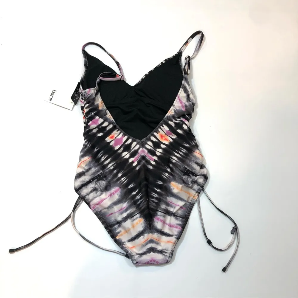 Bar III one piece tie dye open back swimsuit XS - Image 4