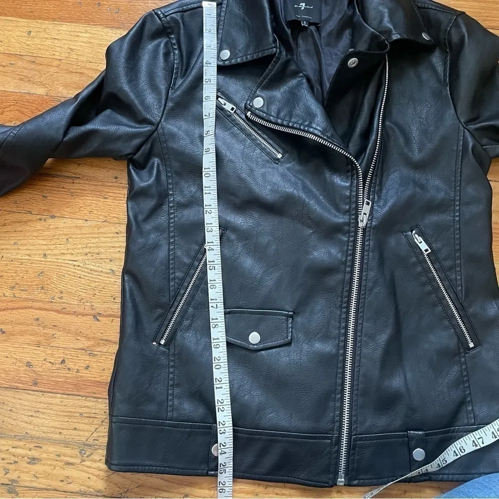 7 for all Mankind Biker Jacket Size Small - Image 4