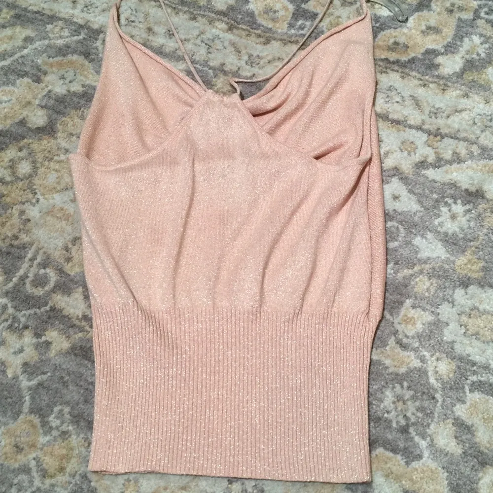 Moda International Pink Sparkling Top M - Image 4
