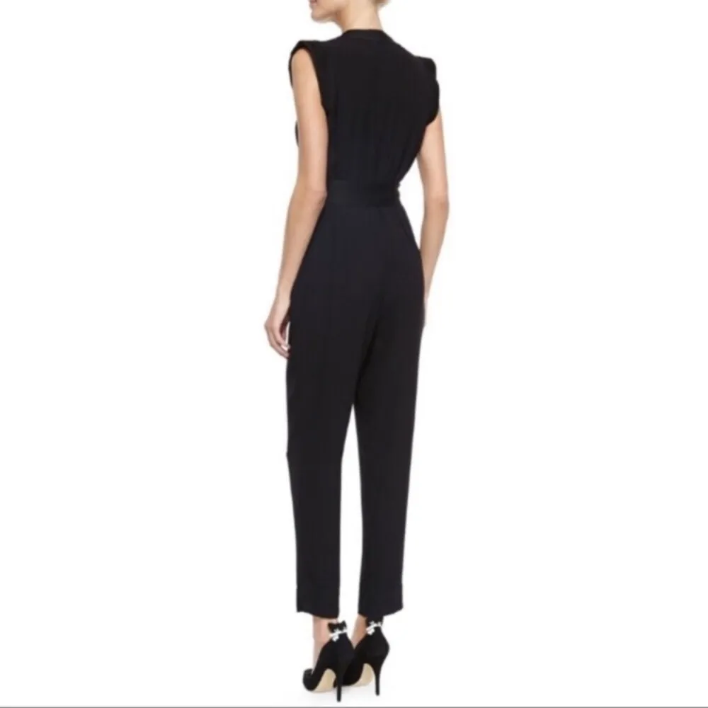 Kate spade black button up tie waist jumpsuit - Image 3