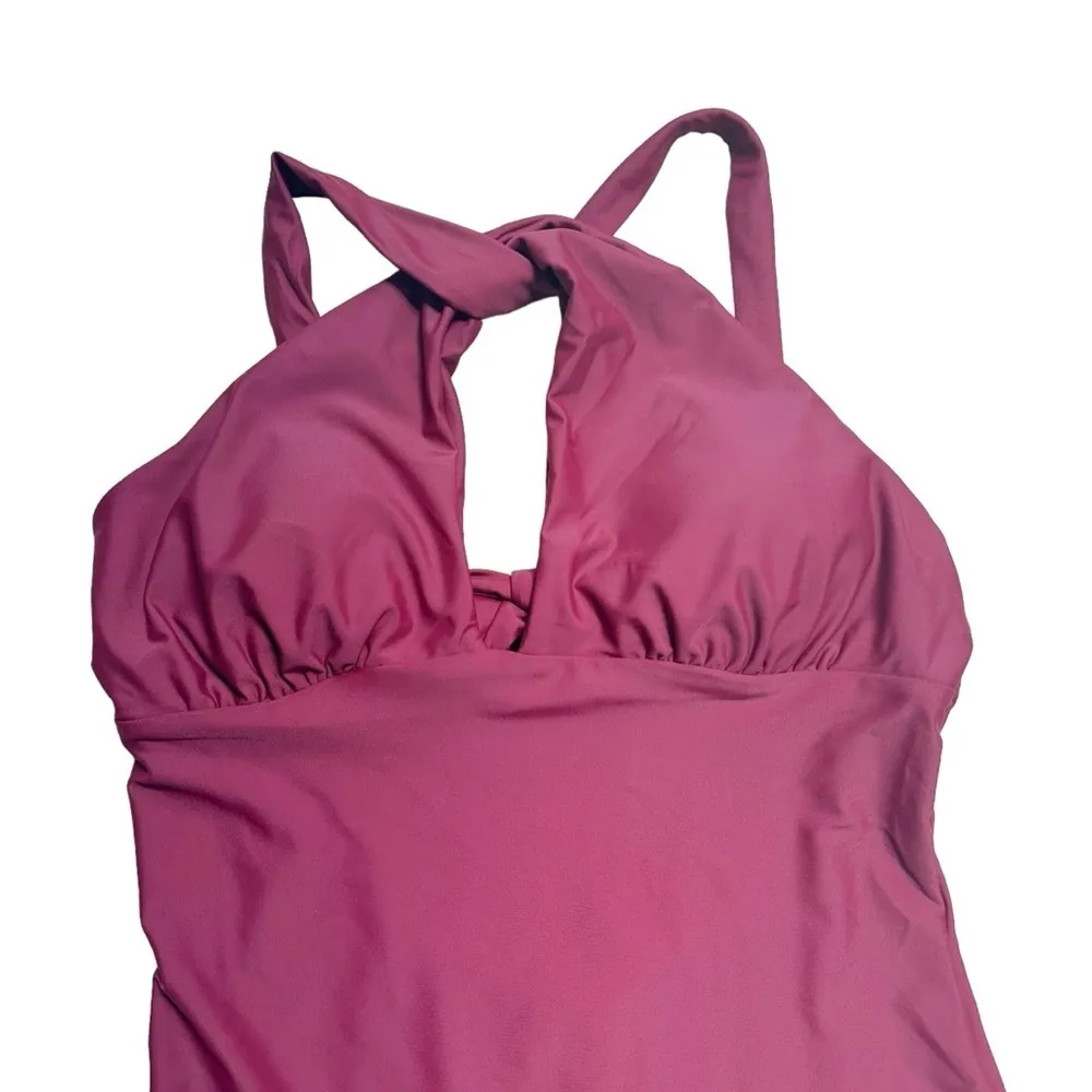 Cupshe Keeping it Cool Keyhole High Neck One Piece Swimsuit Women’s US M - Image 4