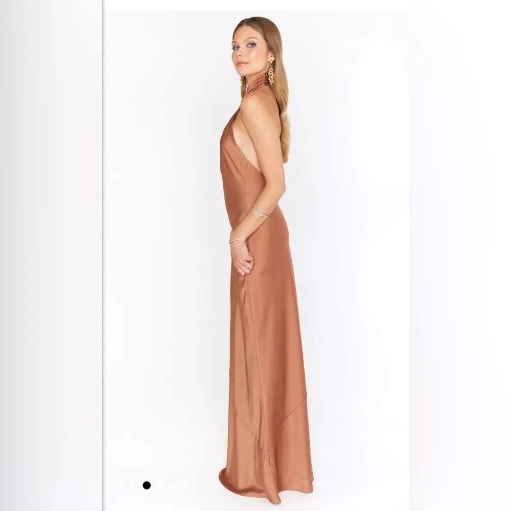 NWOT SHOW ME YOUR MUMU- Jasmine Halter Maxi Dress size L color: copper - Image 2
