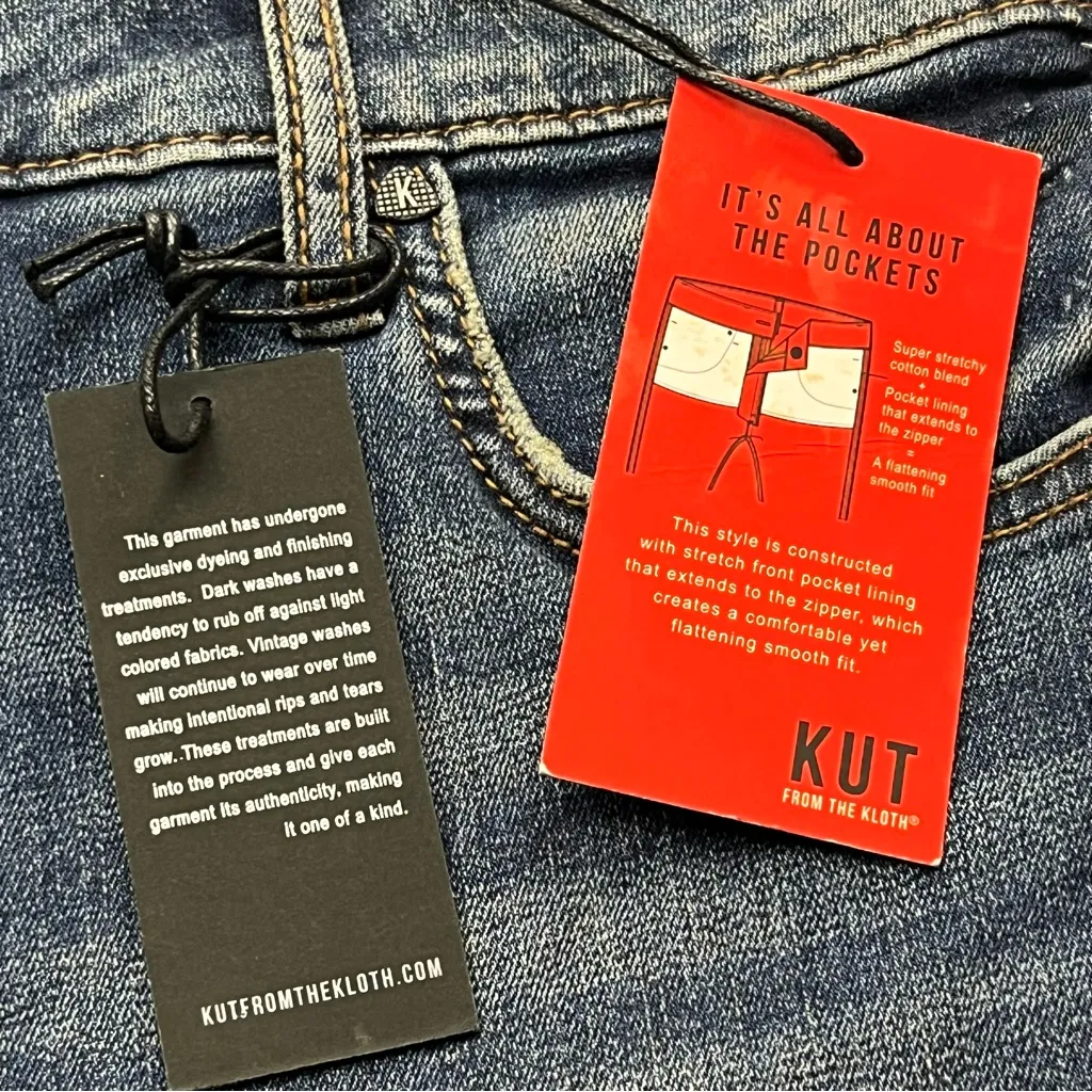 Kut From the Kloth Mia Fab Ab Toothpick Skinny Jean Women Size 10 Blue Denim NEW - Image 6