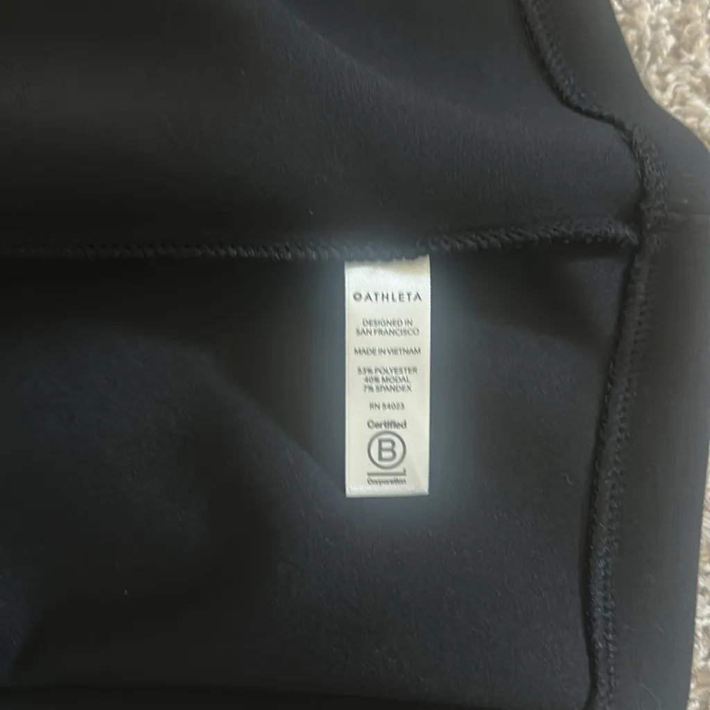 NWT Athleta Petite Black En Route Scuba Dress Sz MP - Image 15