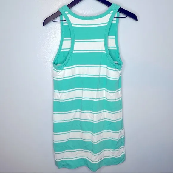 J. Crew Rugby Stripe White & Mint Tank Dress Size XS‎ - Image 4