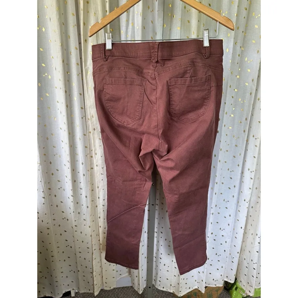 Democracy Absolution Stretched Booty Lift Colored Ankle Skimmer Pants 14W - Image 3