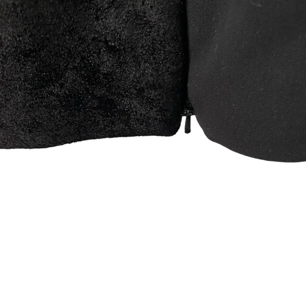 Black Halo Crushed Velvet Square Neck NWTs size 2 Sheath Straight Dress - Image 6