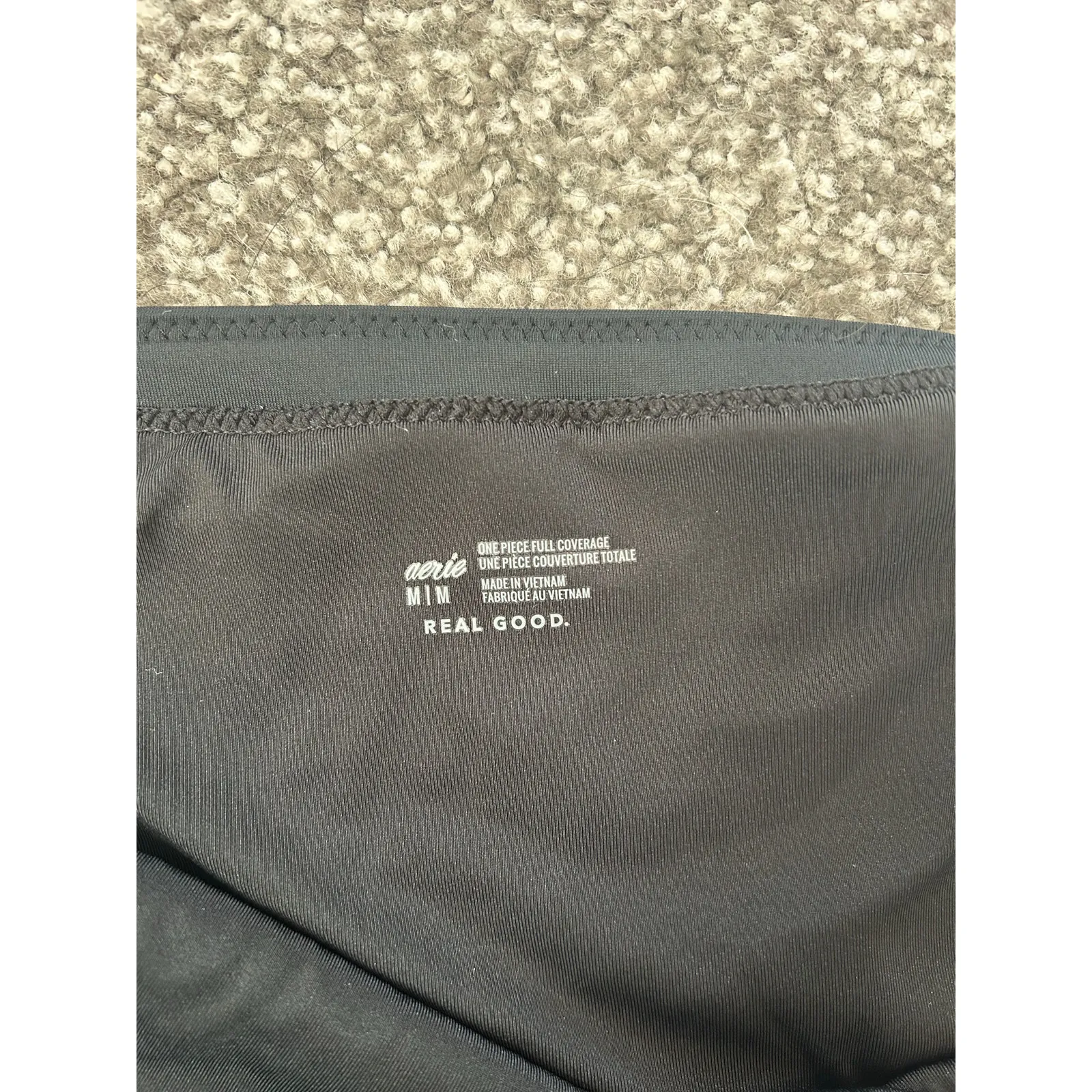 Aerie Black One Piece Swim Suit - Medium - Image 5