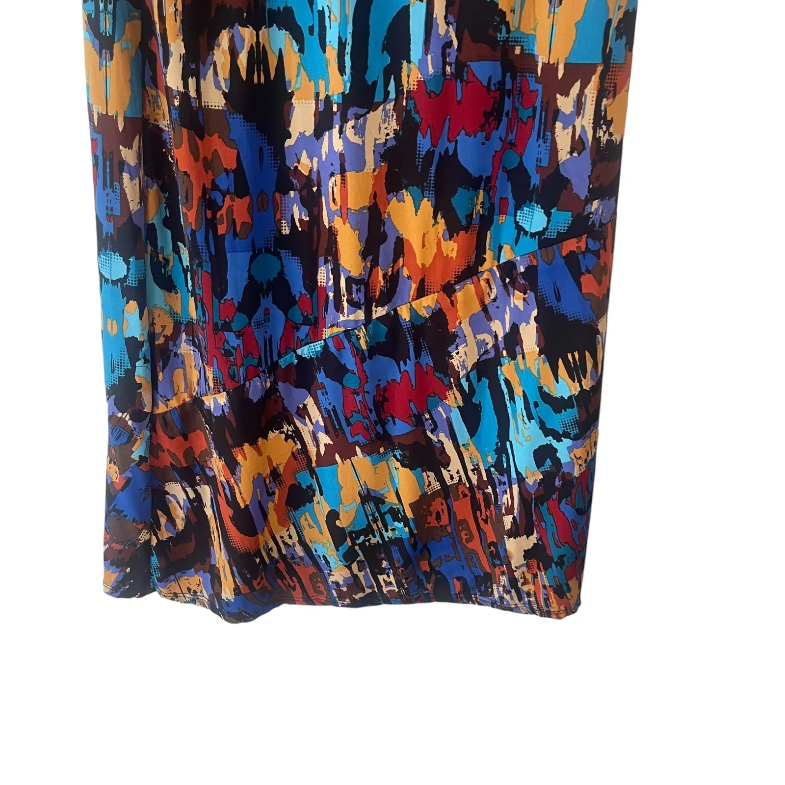 Notations‎ Women's Size Small P Multicolored Aztec Western Maxi Skirt - Image 3