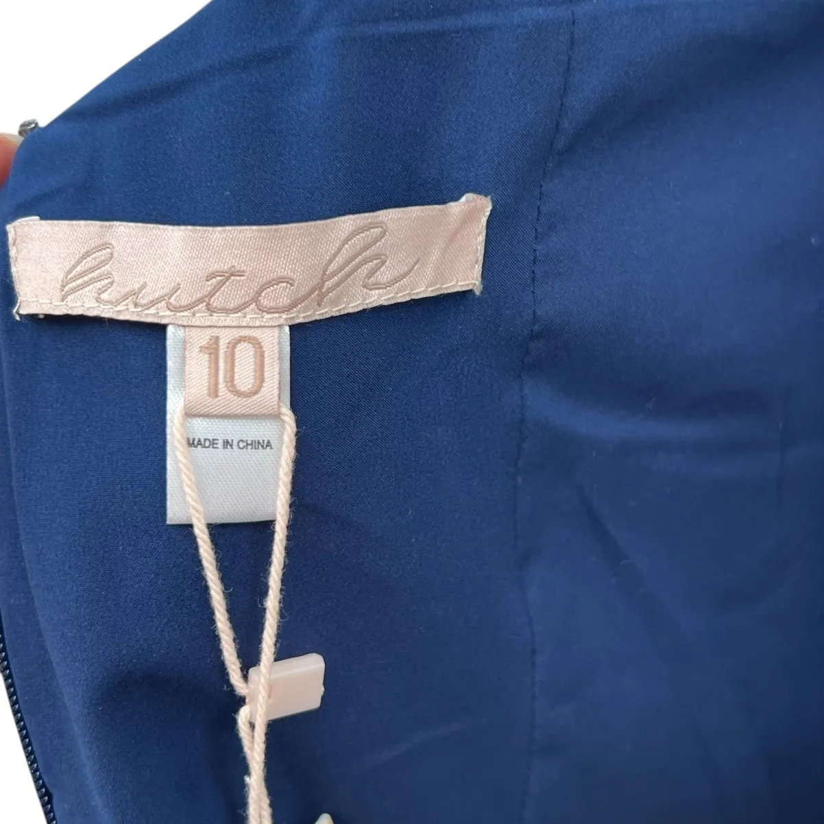 Hutch Luna Dress Gown Maxi Floral Print Tiered Navy Blue‎ Pink Size US 10 - Image 15