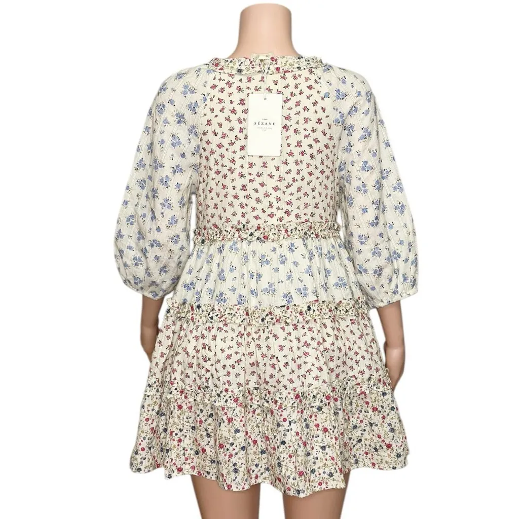 SÉZANE Vivi Dress, Patchwork Mini Flowers, FR36/US4 - Image 11