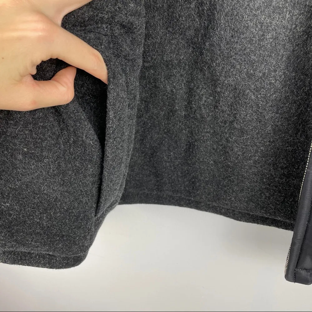 J.Crew Black Puffer Wool Lined Winter Coat - Image 4