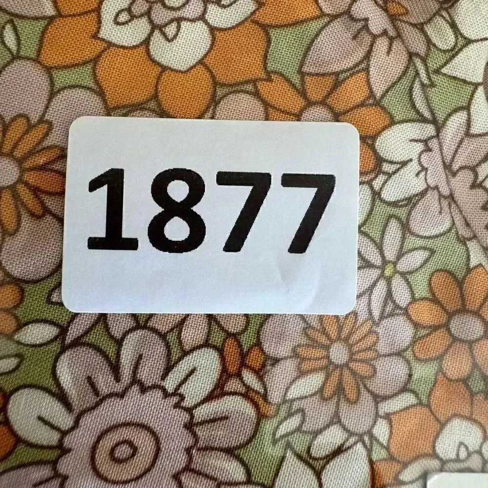 Daisy and Delilah Floral Bohemian Long Sleeves Front Tie Blouse SZ XXL #1877 Orange - Image 12