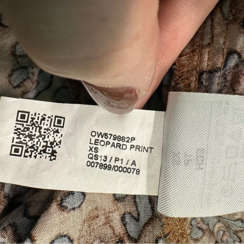 Old Navy Leopard Print Collared Mini Dress Size XS NWT! - Image 5