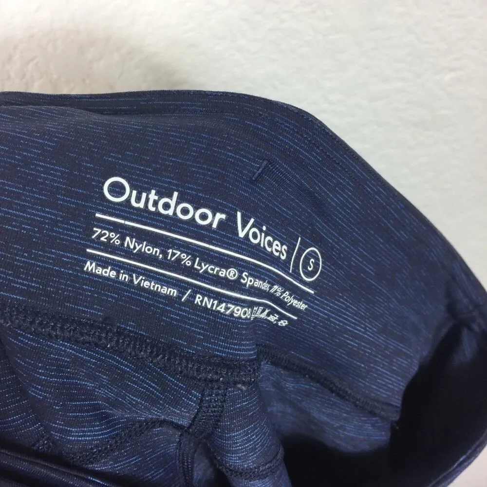 Outdoor Voices TechSweat 7/8 Flex High Rise Leggings Baltic Blue Size Small - Image 6