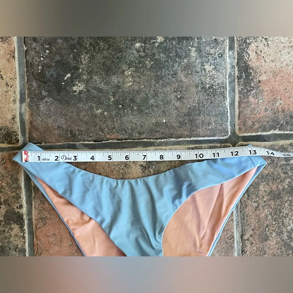 J. Crew Curved Waist Cheeky Bikini Swim Bottom Blue Mist Size S - Image 6