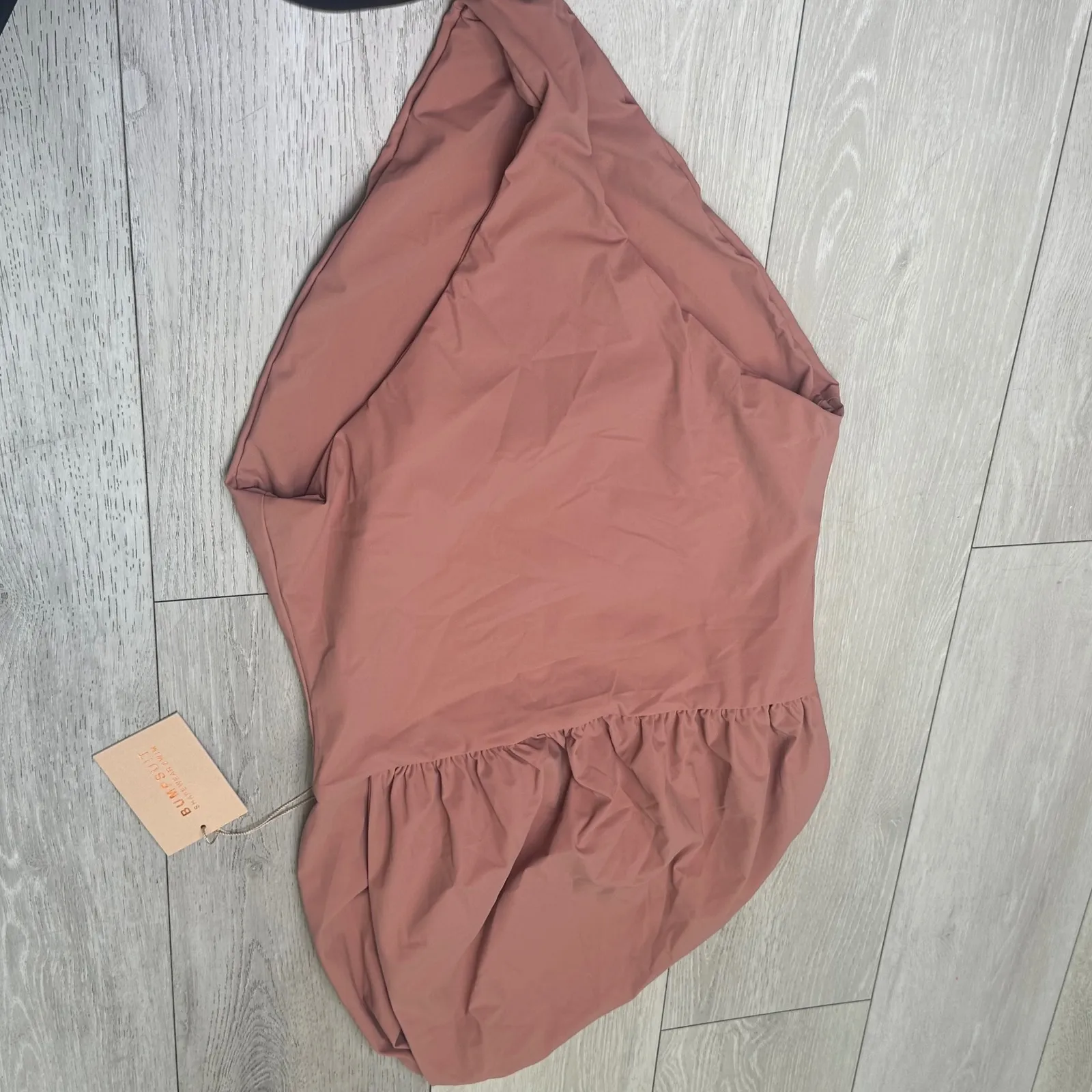 NWT‎ The Jagger Bumpsuit dusty rose XL maternity swimwear pregnant bathing suit Tan - Image 5