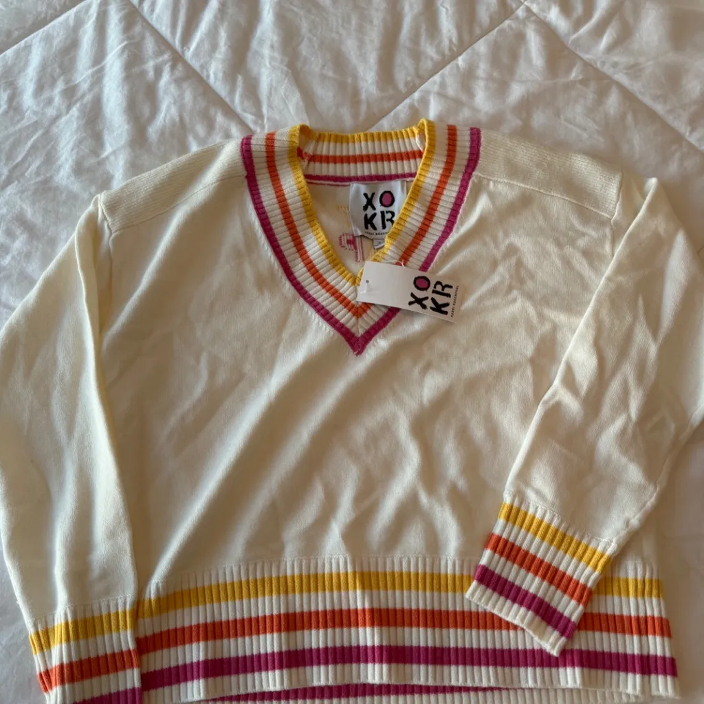 NWT Kerri Rosenthal Striped V - Image 3