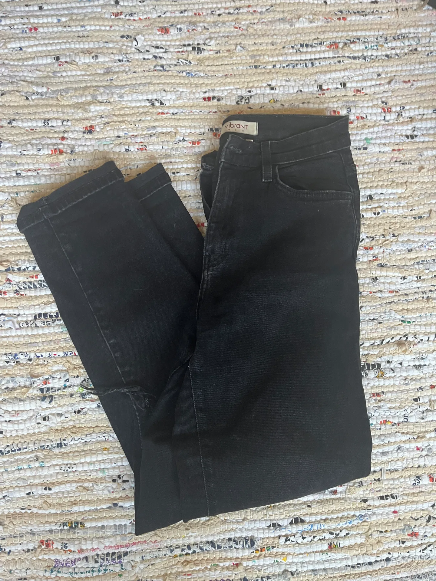 Grey Bandit Black Ripped Boyfriend Jeans - Image 2