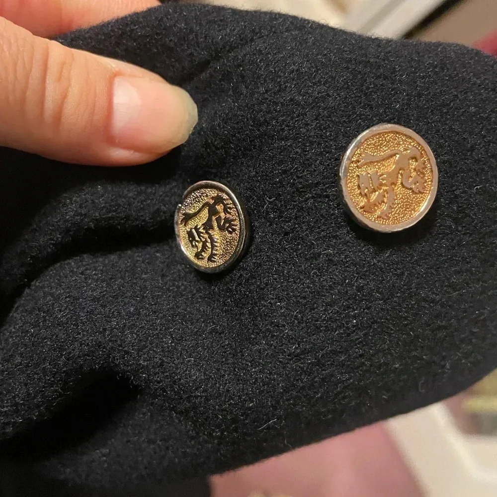 BURBERRY VINTAGE NAVY BLUE HEAVYWEIGHT WOOL COAT - Image 7