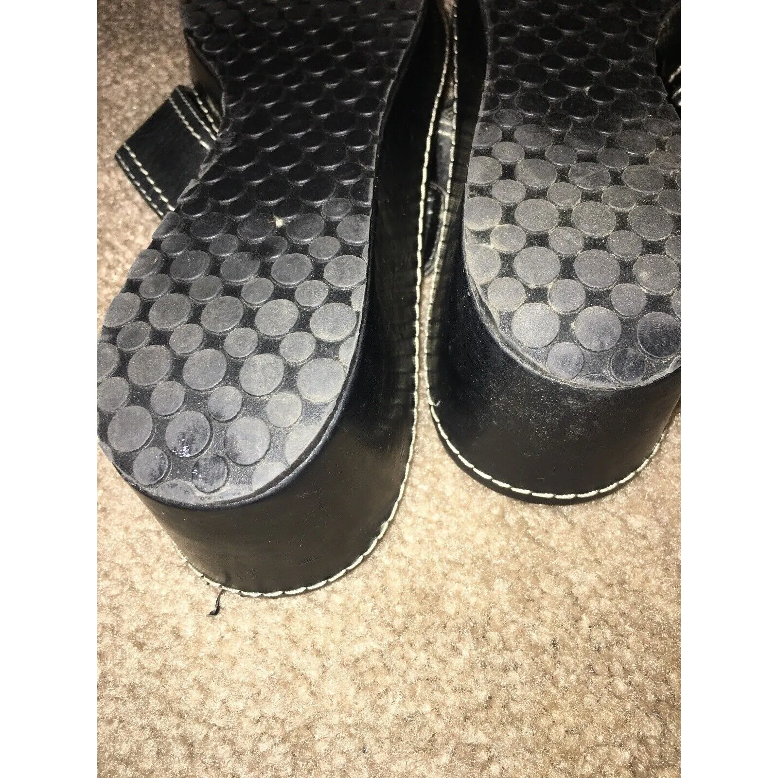 Apostrophe Women's Slip On Flip Flops Sandals Size 7.5 Black - Image 10