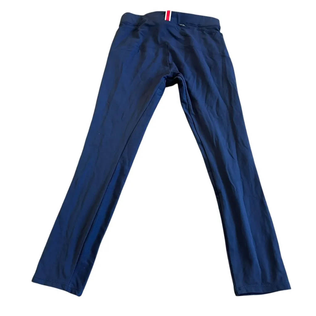 Tracksmith Cropped Length Leggings Navy Blue Cropped Athletic Athleisure Small - Image 7