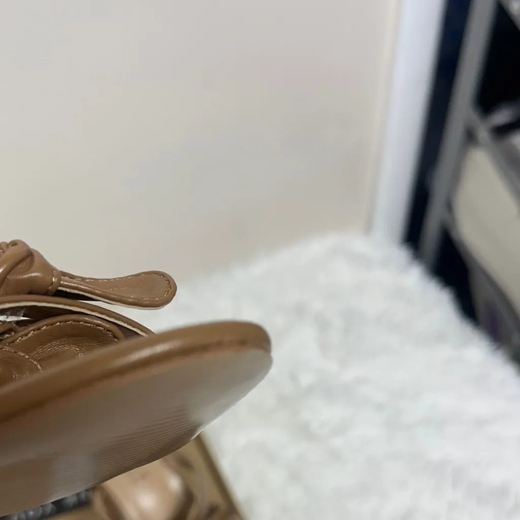 Journee Collection  Tan Bow Sandals - Image 8