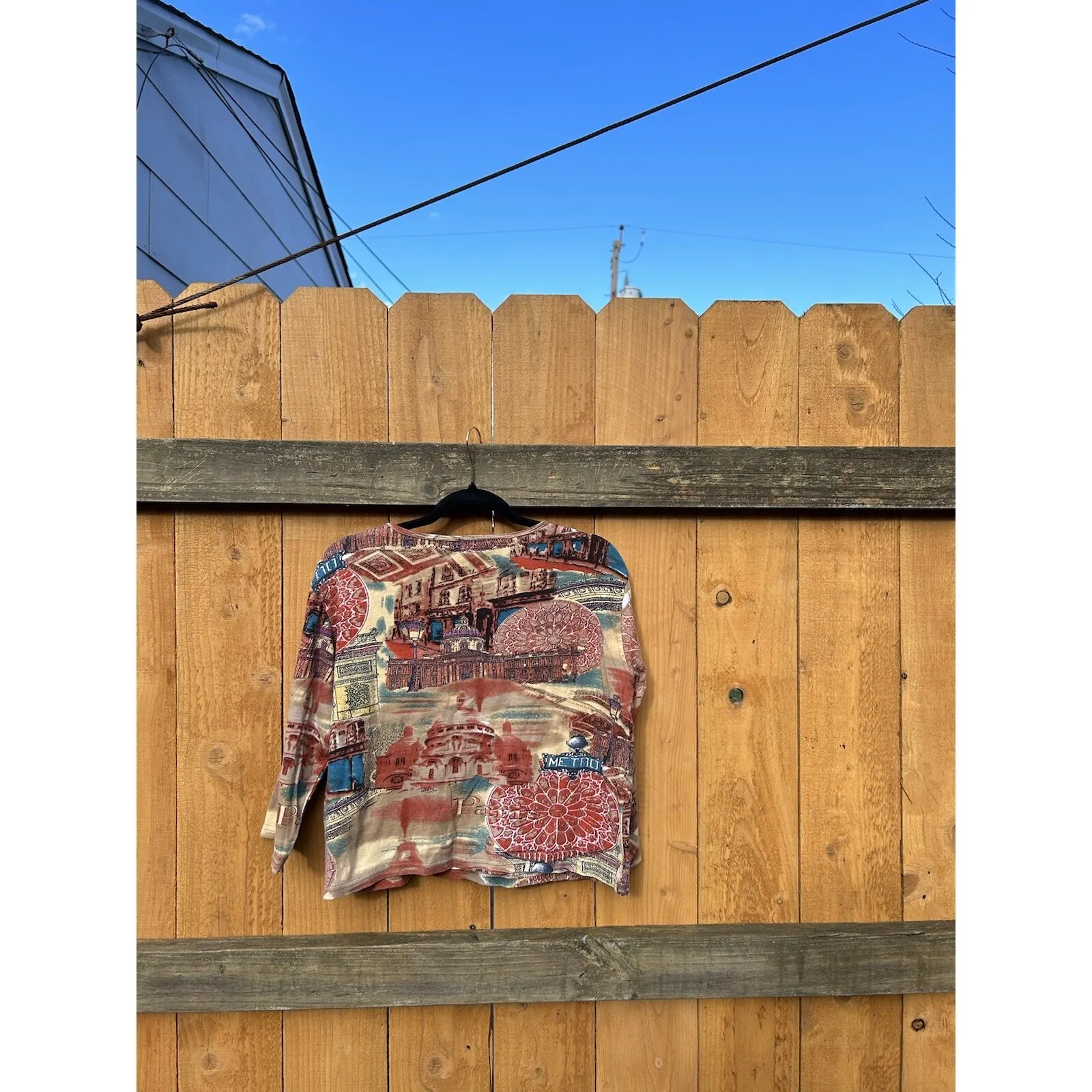 Jane Ashley Women's 3/4 Sleeveā Medium Sequin Beaded Metro Scenic Whimsy Cotton - Image 5