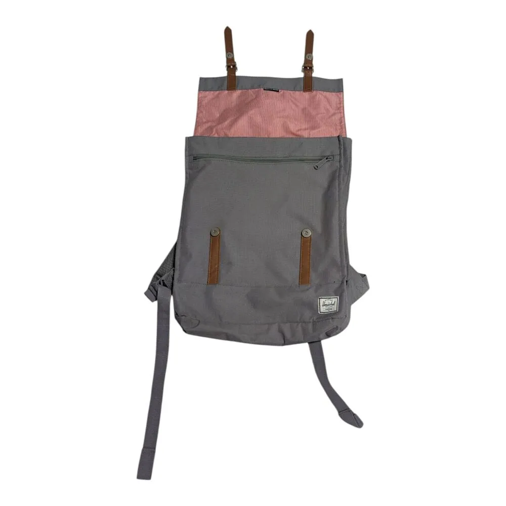Herschel Supply Co Survey Backpack Gray Preppy School Travel Bag Canvas Purse - Image 2