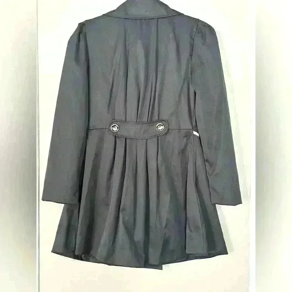 Navy Blue Trench Coat (R17) - Image 2