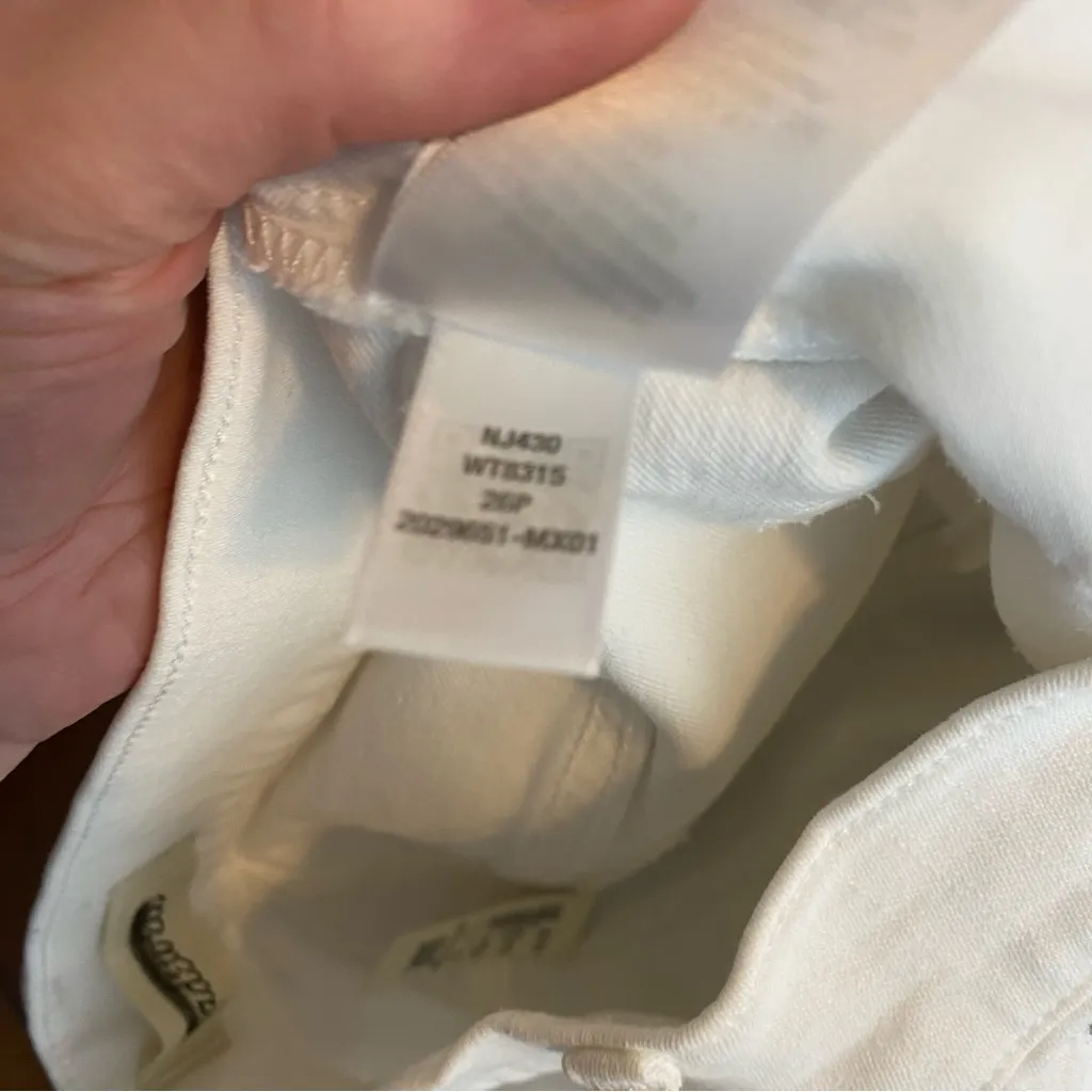 Madewell Petite‎ Kick Out Crop Jeans size 26P Petite in pure white nwt spring - Image 10