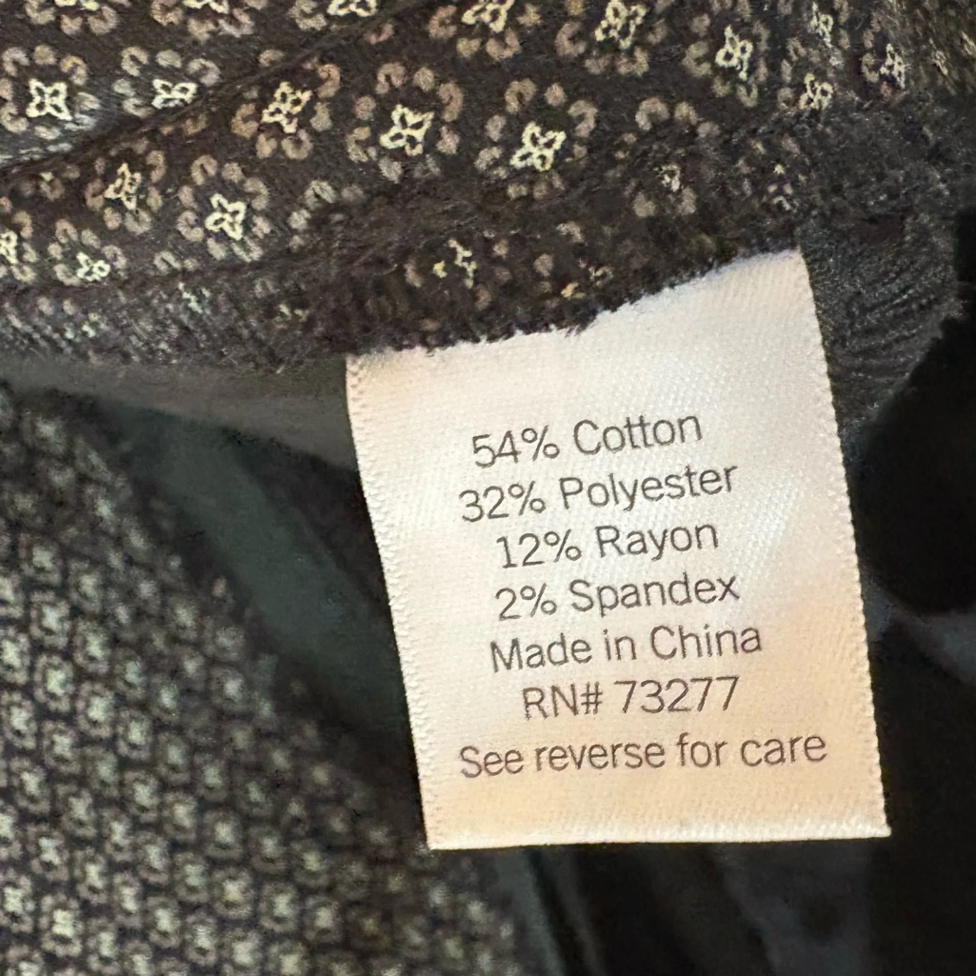 Croft & Barrow Black Patterned Pants Size 14‎ Short - Image 9