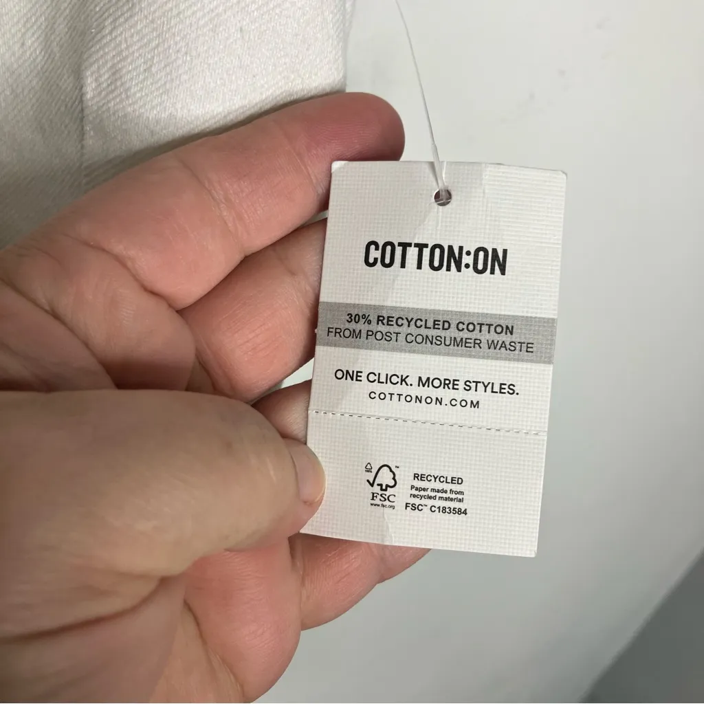 Cotton on Harley denim‎ halter vest vintage white women’s size 4 new trendy - Image 4